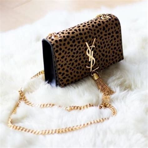 ysl leopard clutch